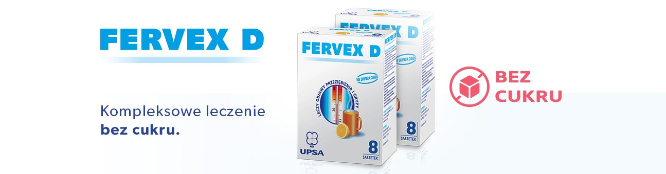 Fervex D - Kompleksowe leczenie bez cukru.